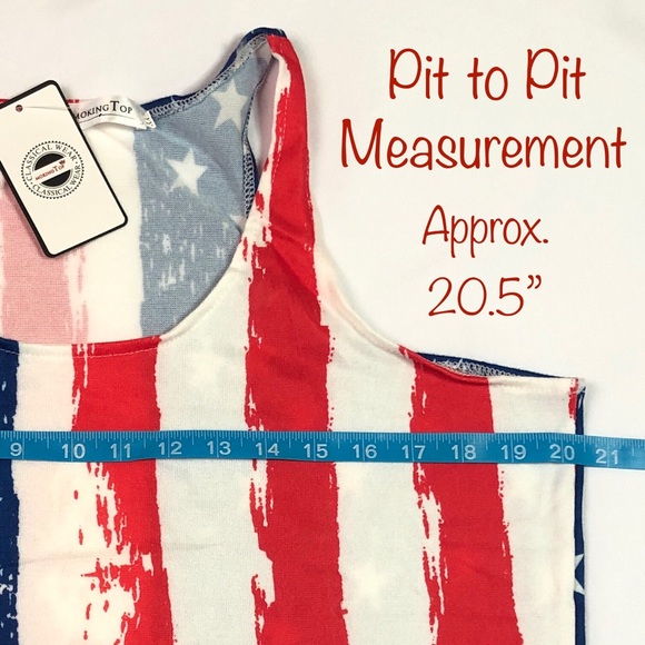 Stars and Stripes Americana/Patriotic Tank Size XL - Picture 4 of 5